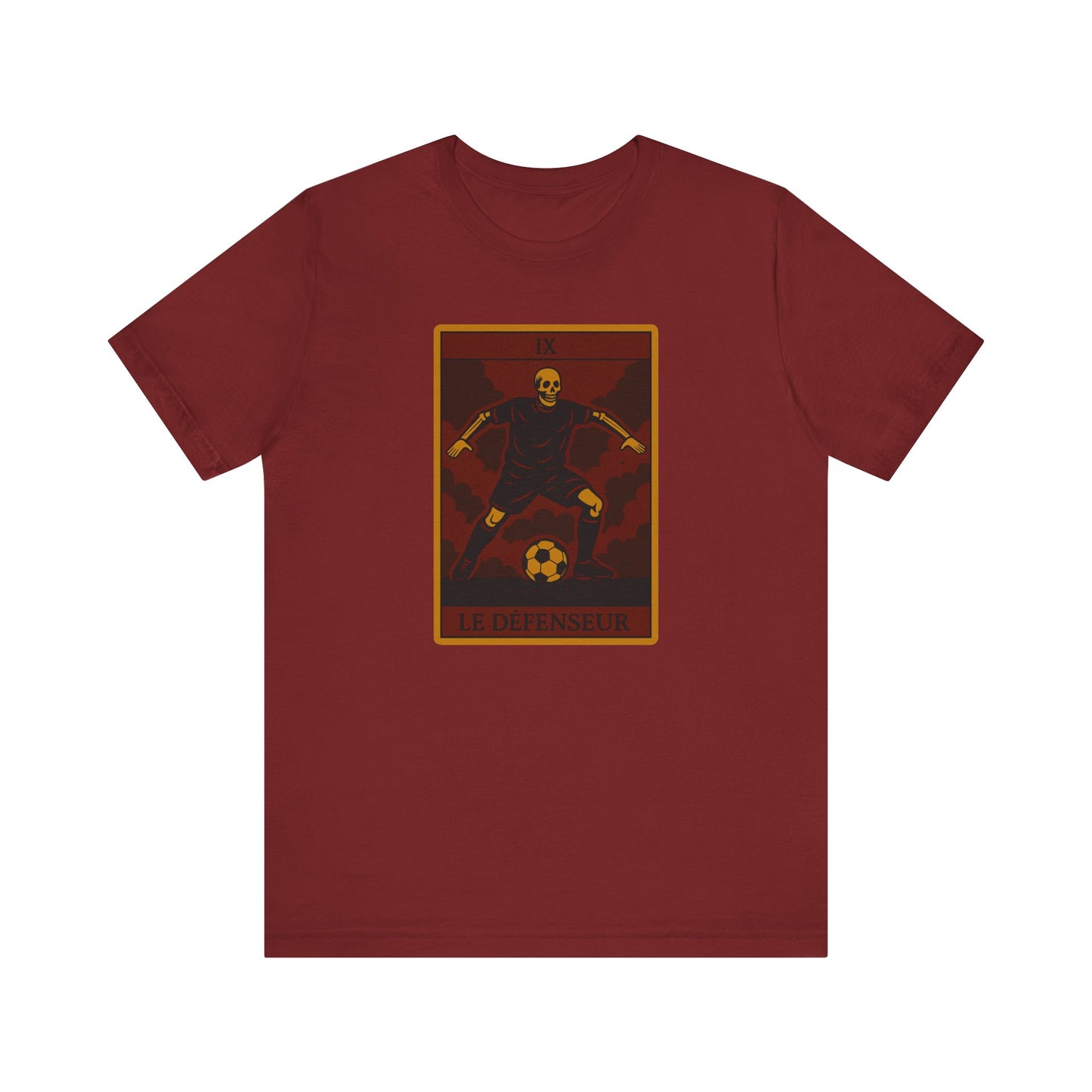 Le Défenseur (The Defender) Red Edition | Soccer Tarot Shirt