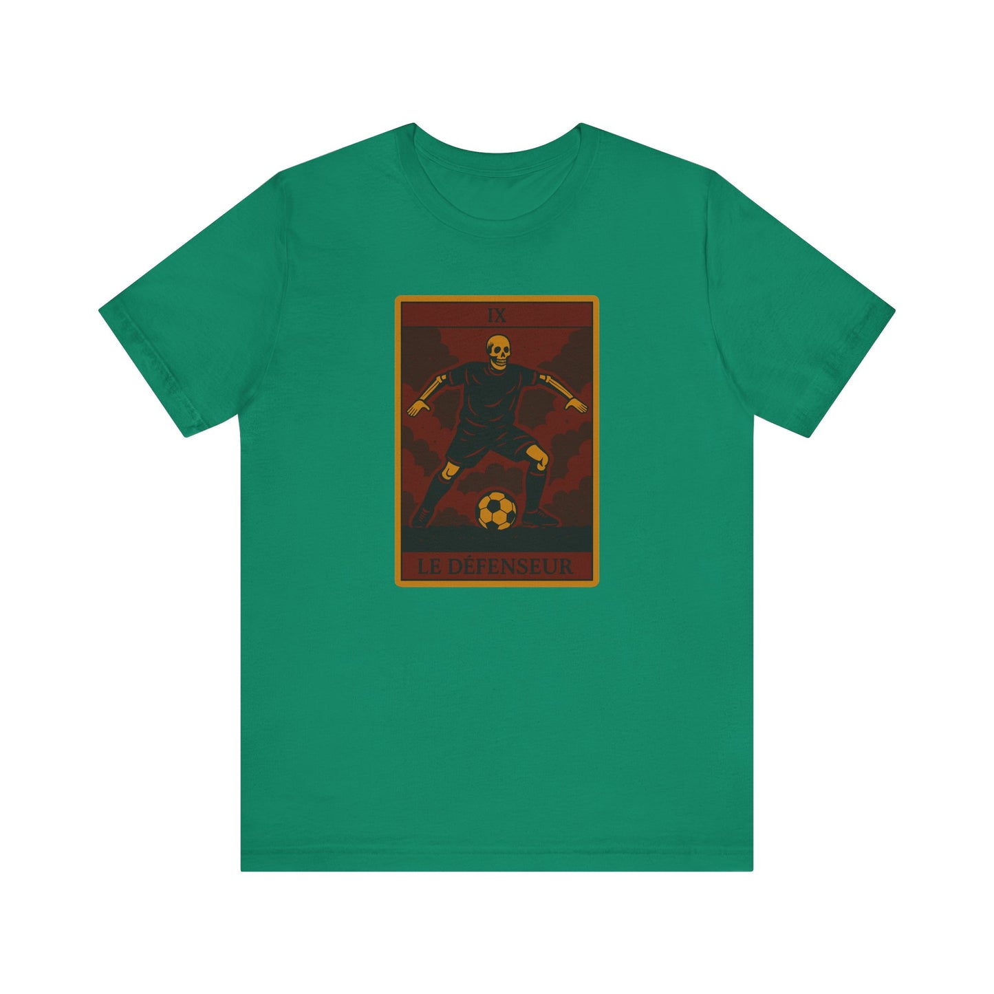 Le Défenseur (The Defender) Red Edition | Soccer Tarot Shirt