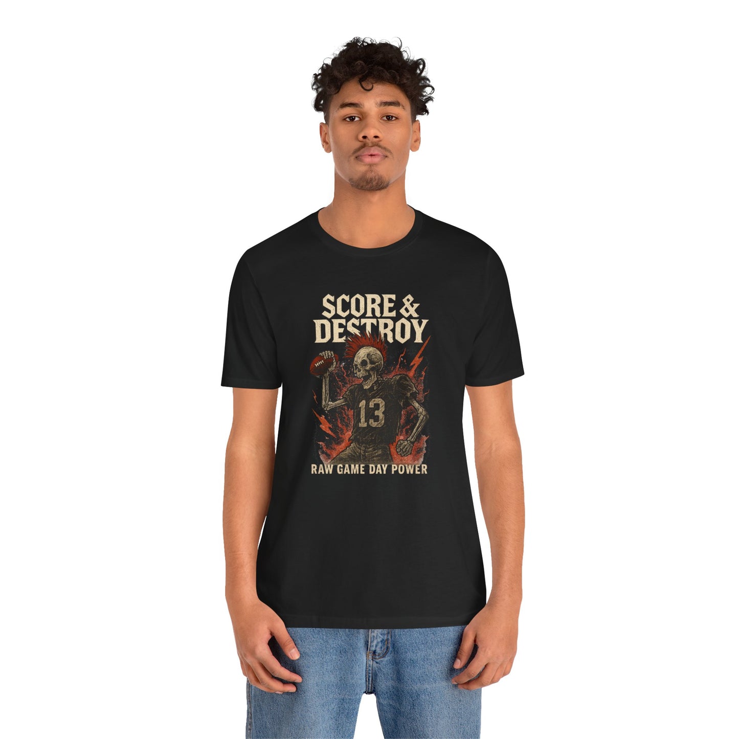 Score & Destroy | Football T-Shirt