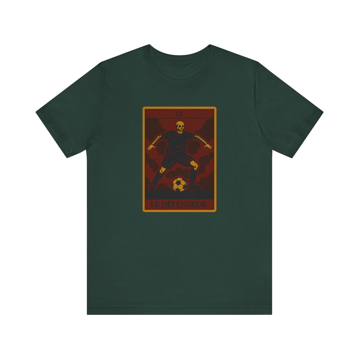 Le Défenseur (The Defender) Red Edition | Soccer Tarot Shirt