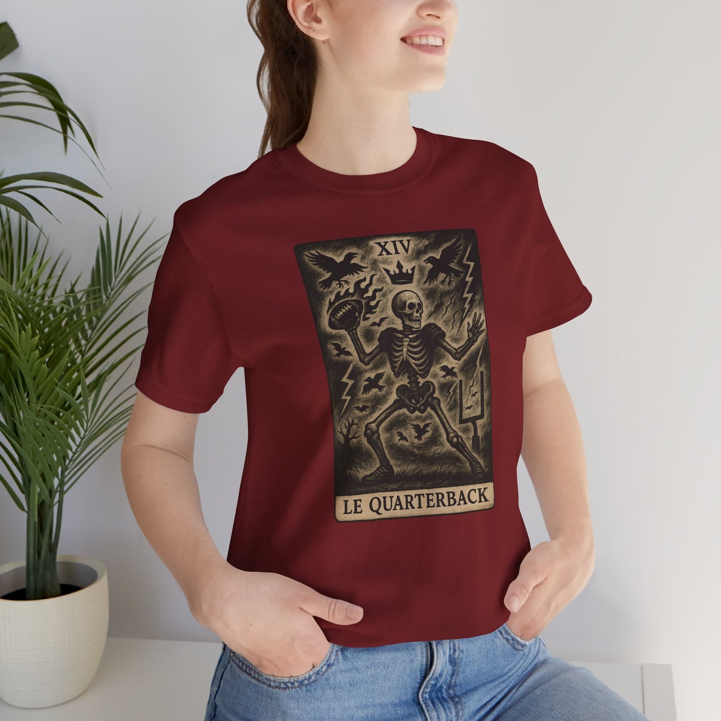Le Quarterback (The Quarterback) Football T-Shirt| Gridiron Tarot