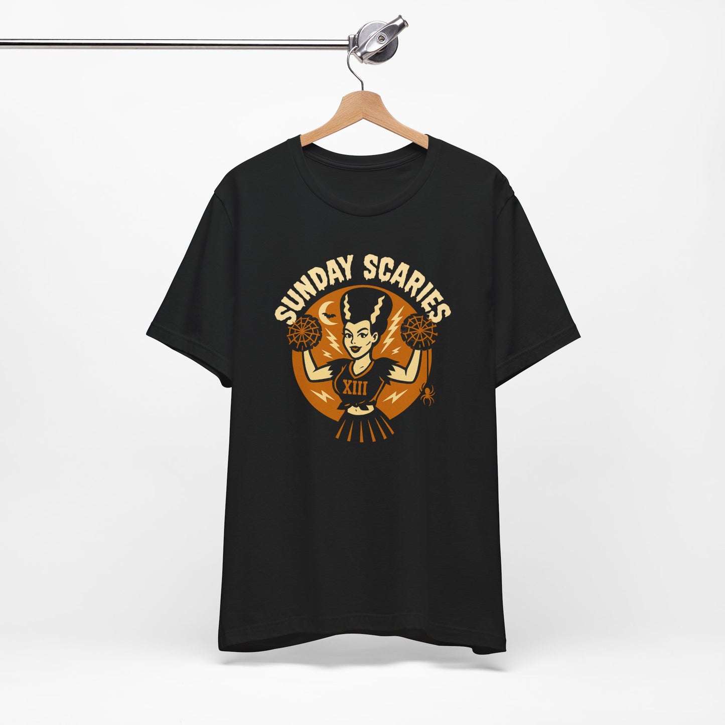 Cheerleader Bride -Sunday Scaries | Unisex Football T-Shirt | Halloween Special Edition
