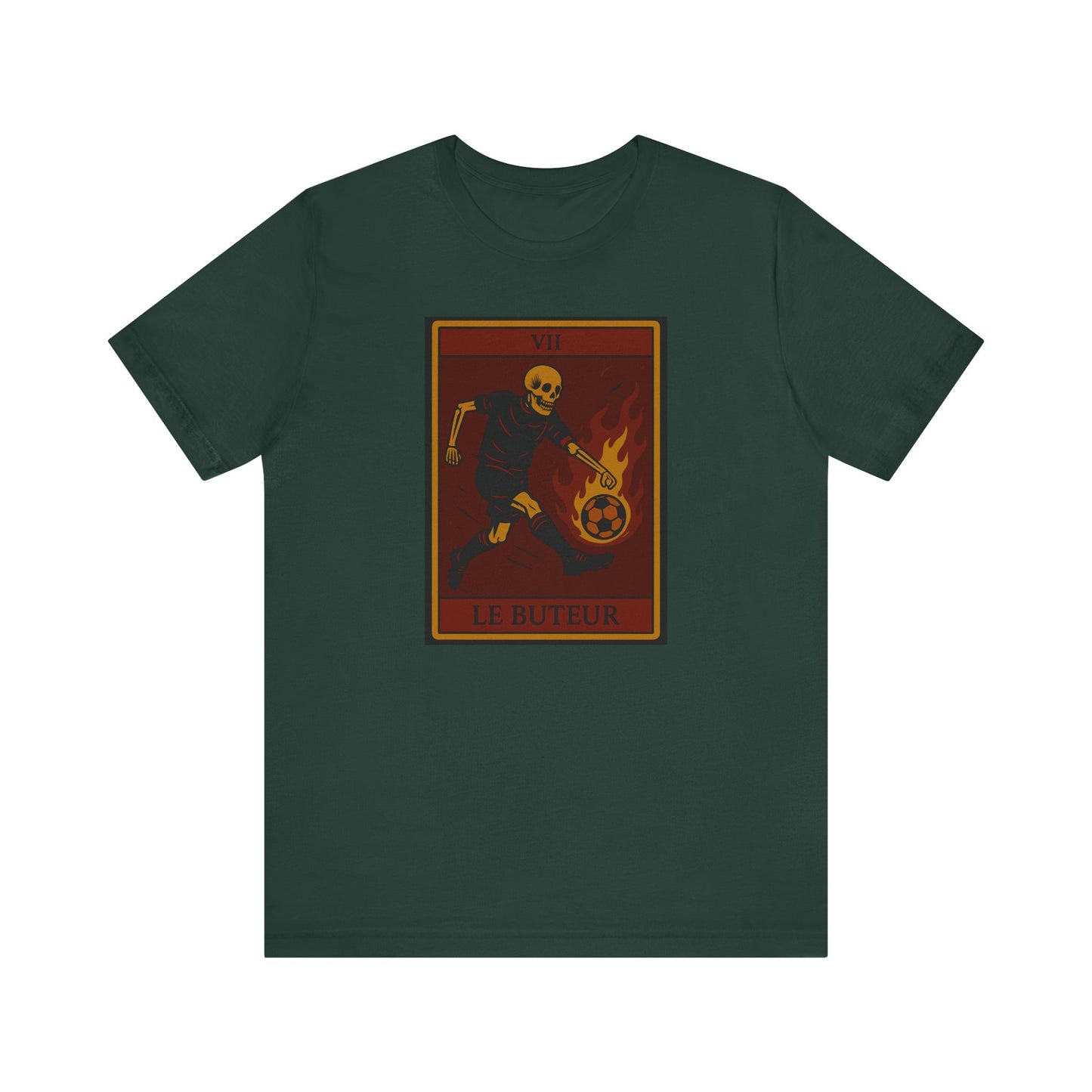 Le Buteur (The Scorer) Red Edition | Forward/Striker | Soccer Tarot Shirt