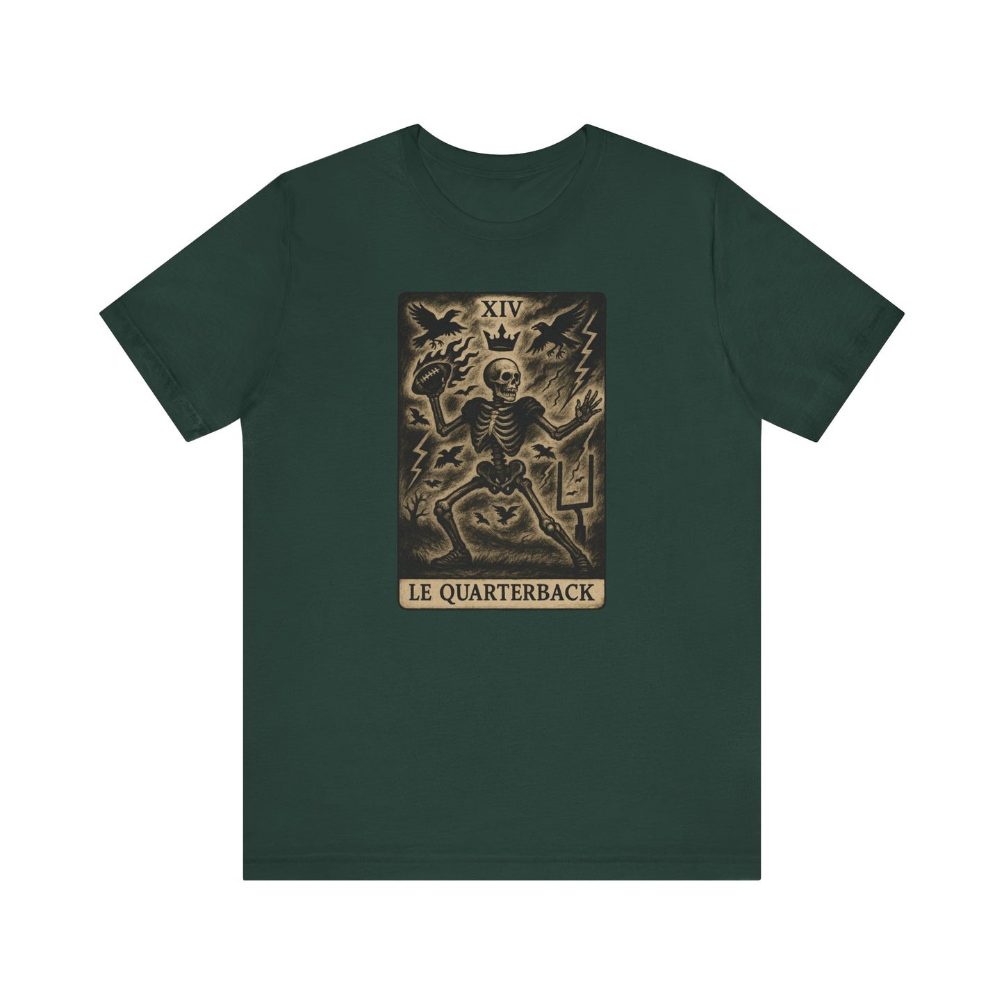 Le Quarterback (The Quarterback) Football T-Shirt| Gridiron Tarot