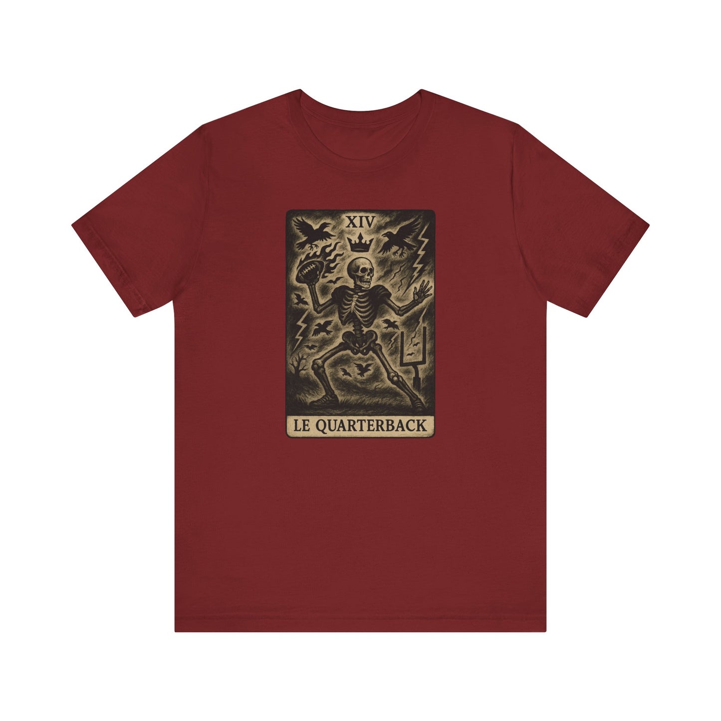 Le Quarterback (The Quarterback) Football T-Shirt| Gridiron Tarot
