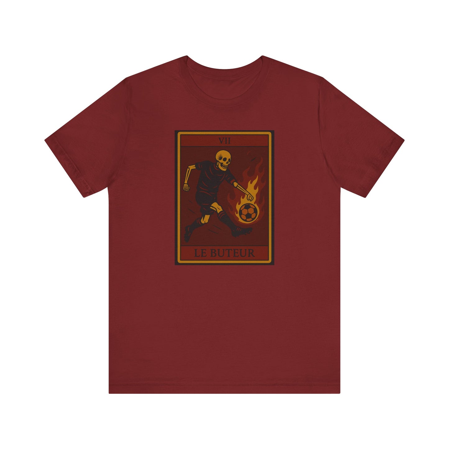 Le Buteur (The Scorer) Red Edition | Forward/Striker | Soccer Tarot Shirt