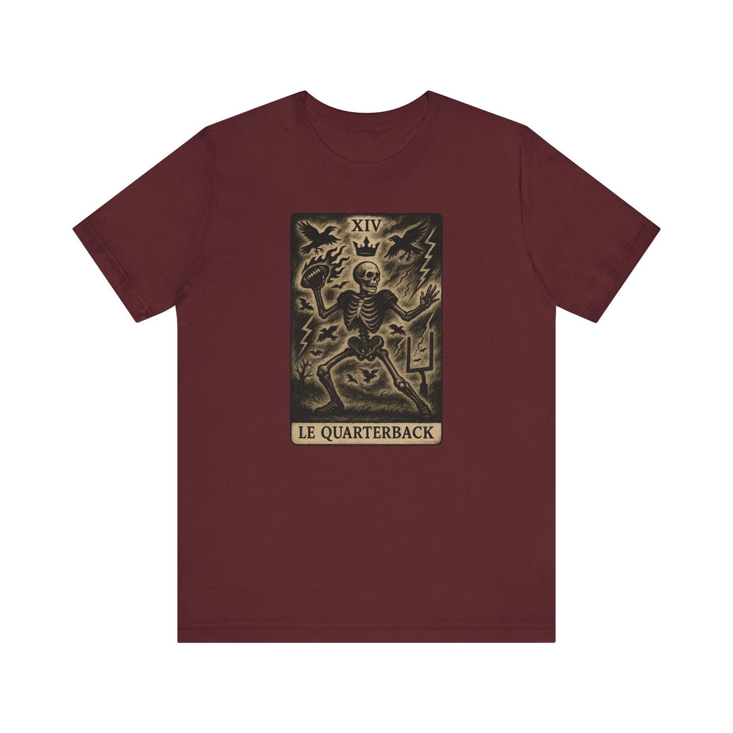 Le Quarterback (The Quarterback) Football T-Shirt| Gridiron Tarot