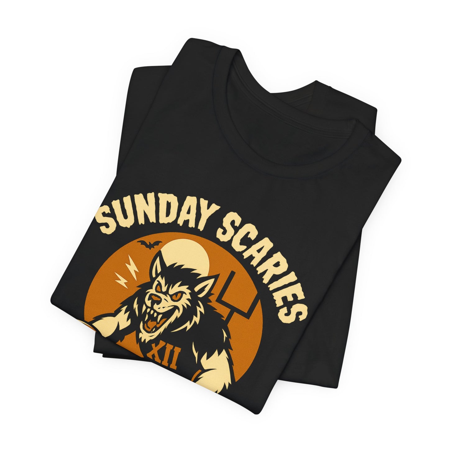 Werewolf Linebacker -Sunday Scaries | Unisex Football T-Shirt | Halloween Special Edition