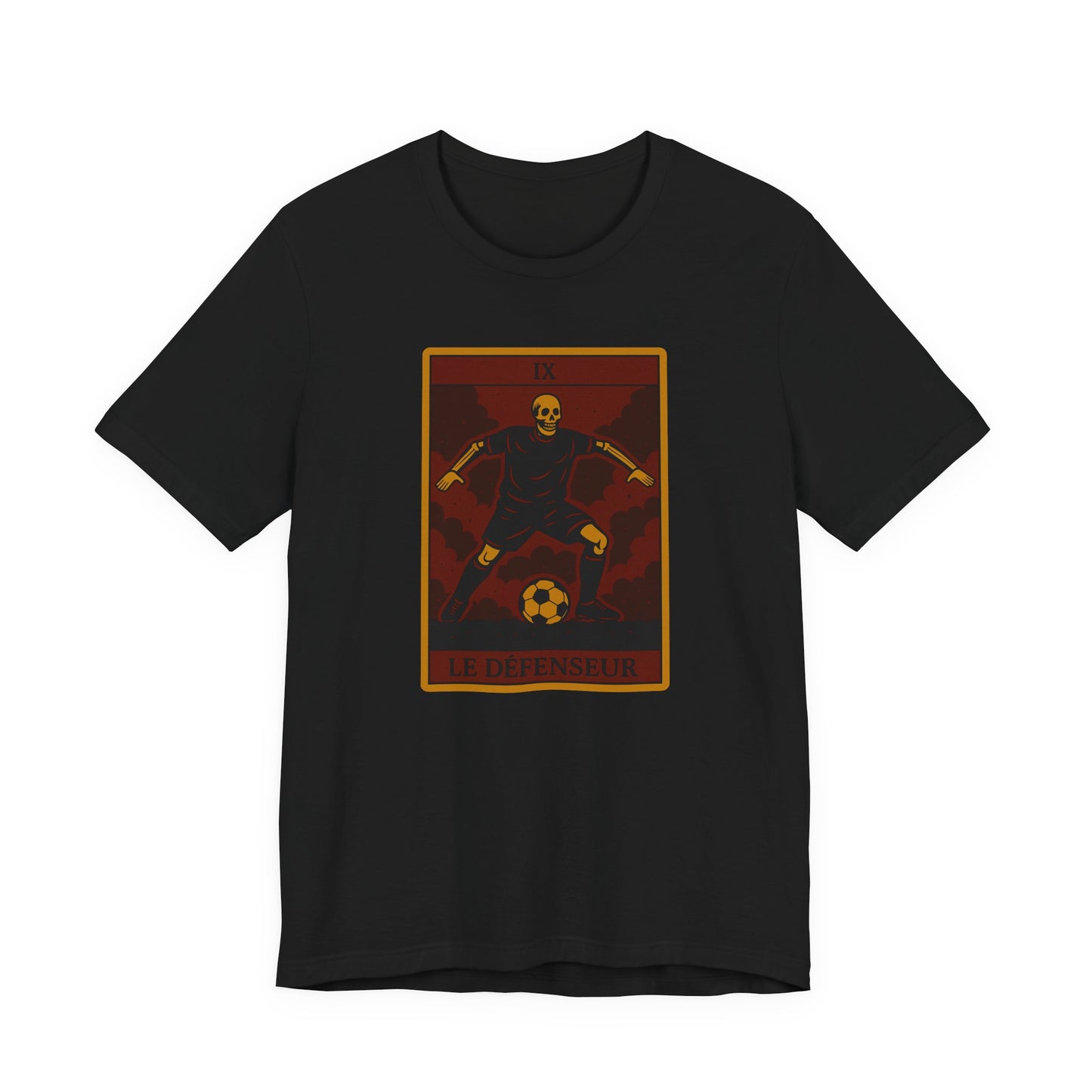 Le Défenseur (The Defender) Red Edition | Soccer Tarot Shirt