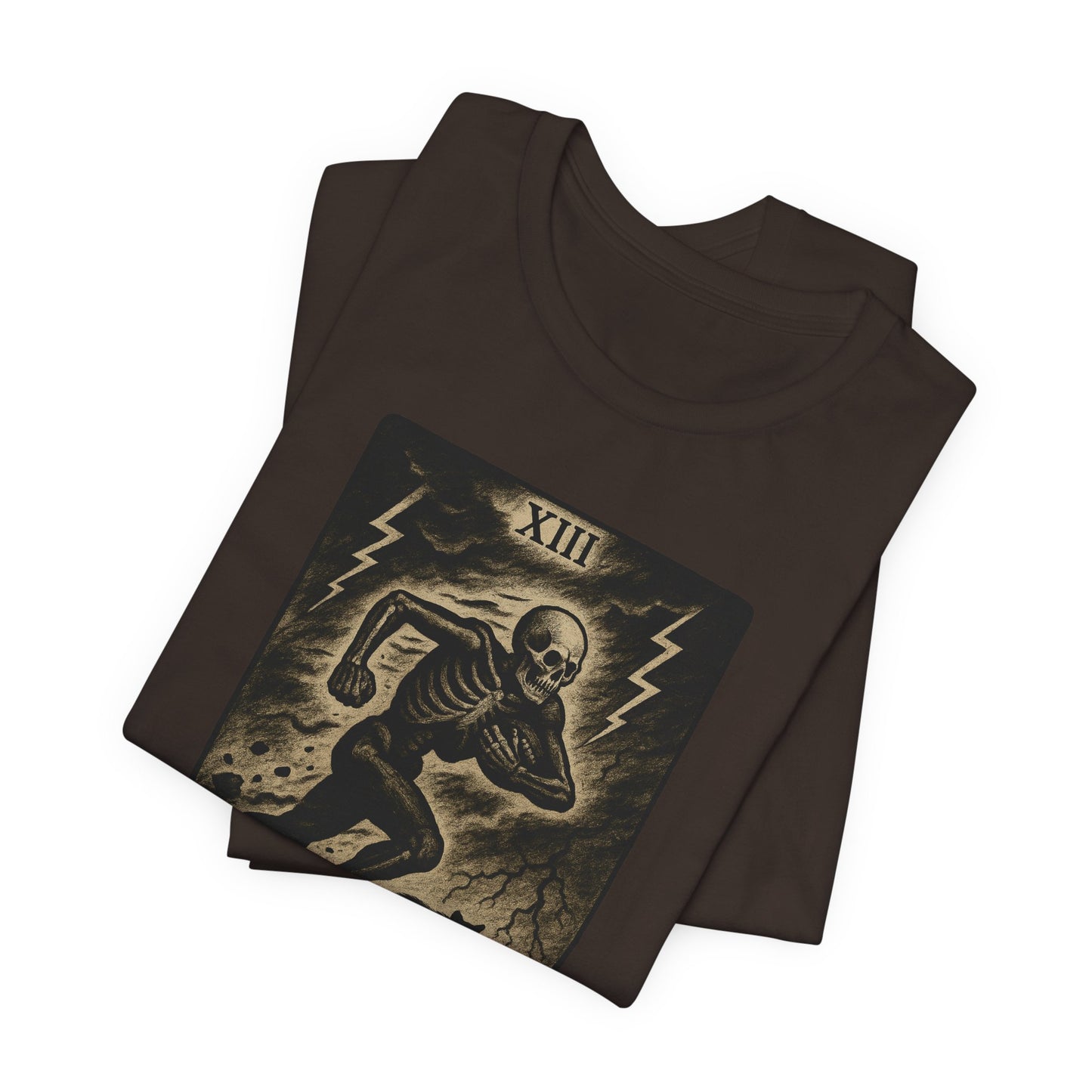Le Chargeur (The Charger / Running Back) | Gridiron Tarot Skeleton Tee