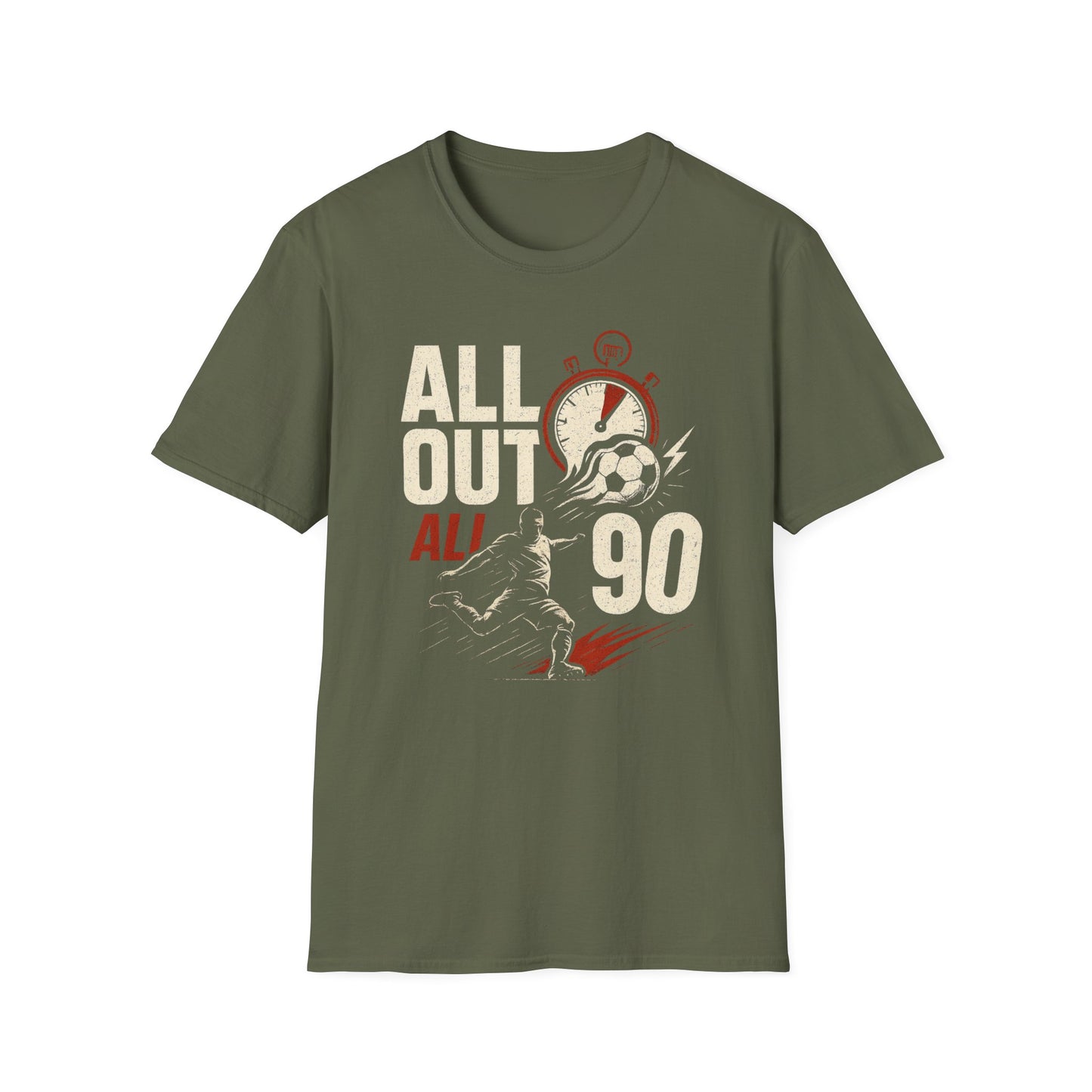 All Out All 90 | Soccer T-Shirt