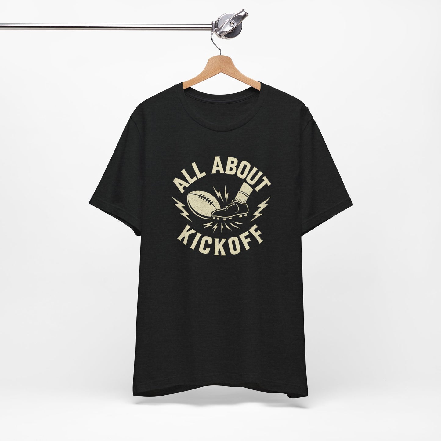 All About Kickoff | Football T-Shirt