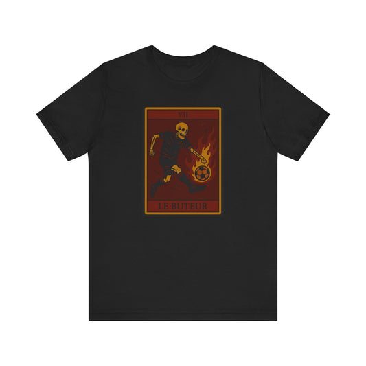 Le Buteur (The Scorer) Red Edition | Forward/Striker | Soccer Tarot Shirt