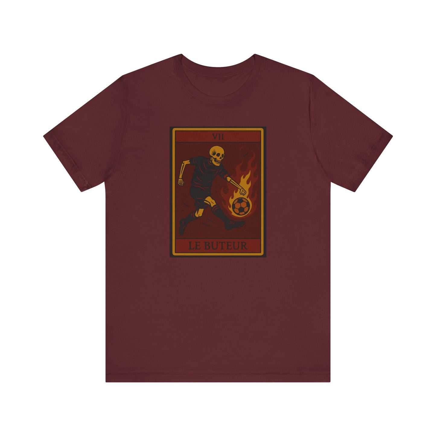 Le Buteur (The Scorer) Red Edition | Forward/Striker | Soccer Tarot Shirt