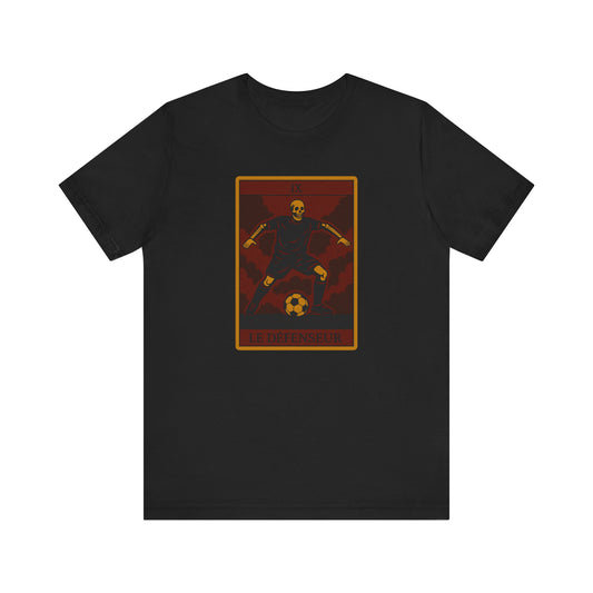 Le Défenseur (The Defender) Red Edition | Soccer Tarot Shirt