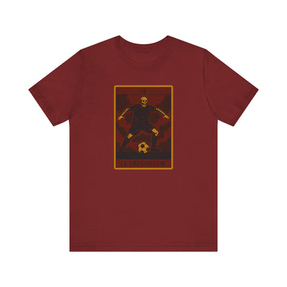 Le Défenseur (The Defender) Red Edition | Soccer Tarot Shirt