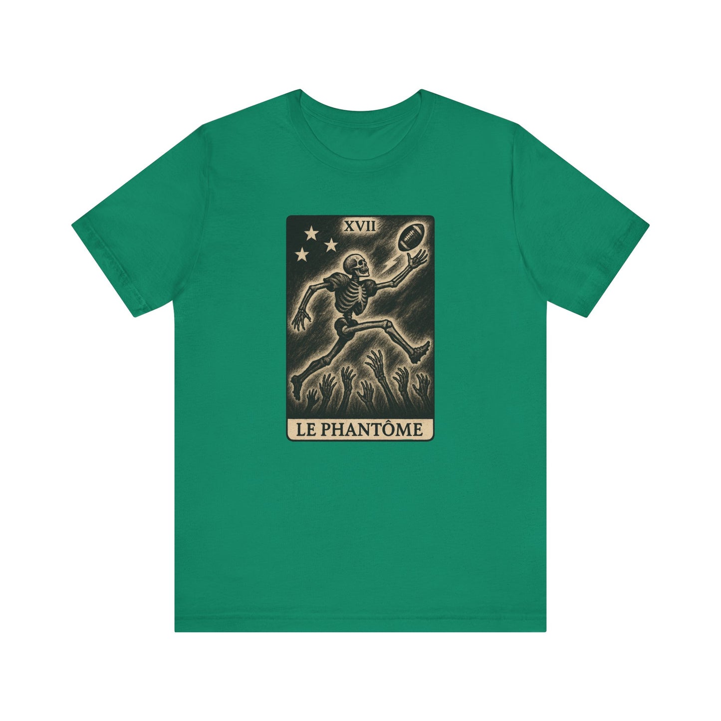 Le Phantome (The Phantom / Wide Receiver) | Gridiron Tarot Skeleton Tee