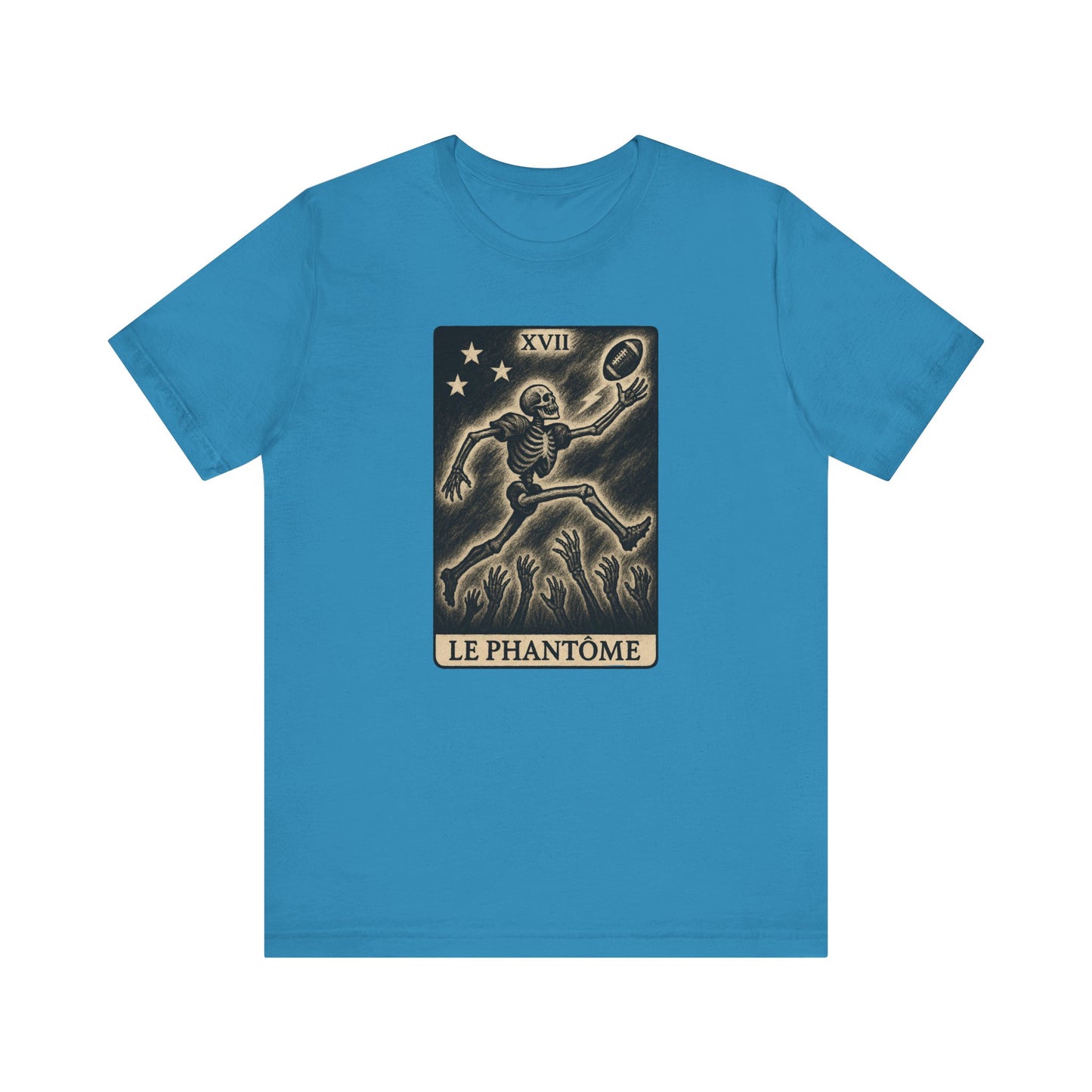 Le Phantome (The Phantom / Wide Receiver) | Gridiron Tarot Skeleton Tee