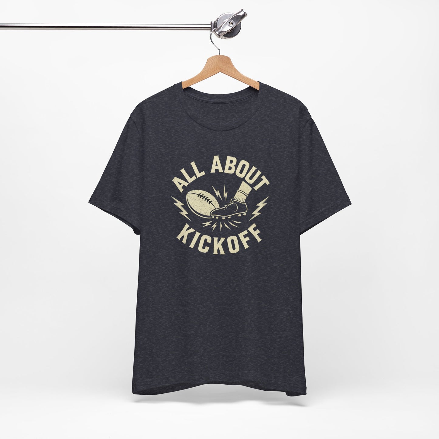 All About Kickoff | Football T-Shirt