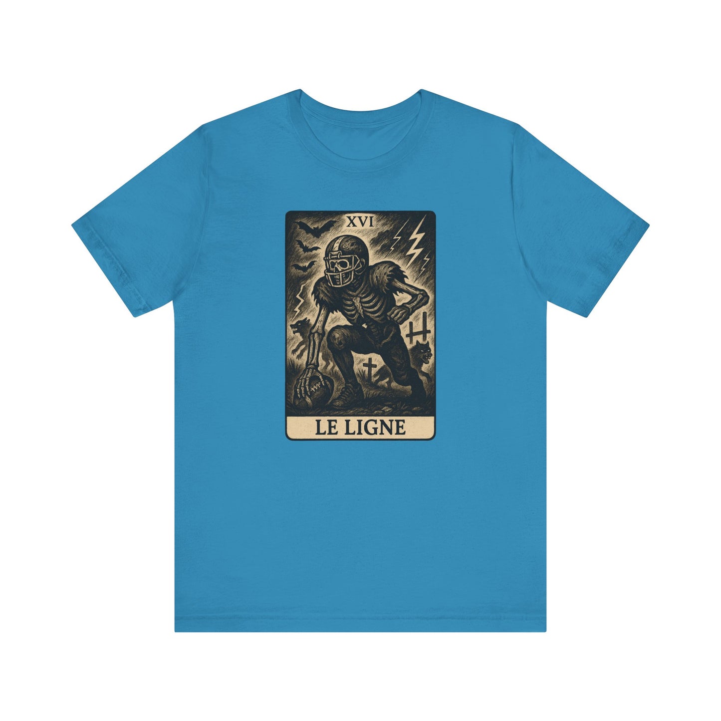 Le Ligne (The Lineman)  | Gridiron Tarot | Football T-Shirt