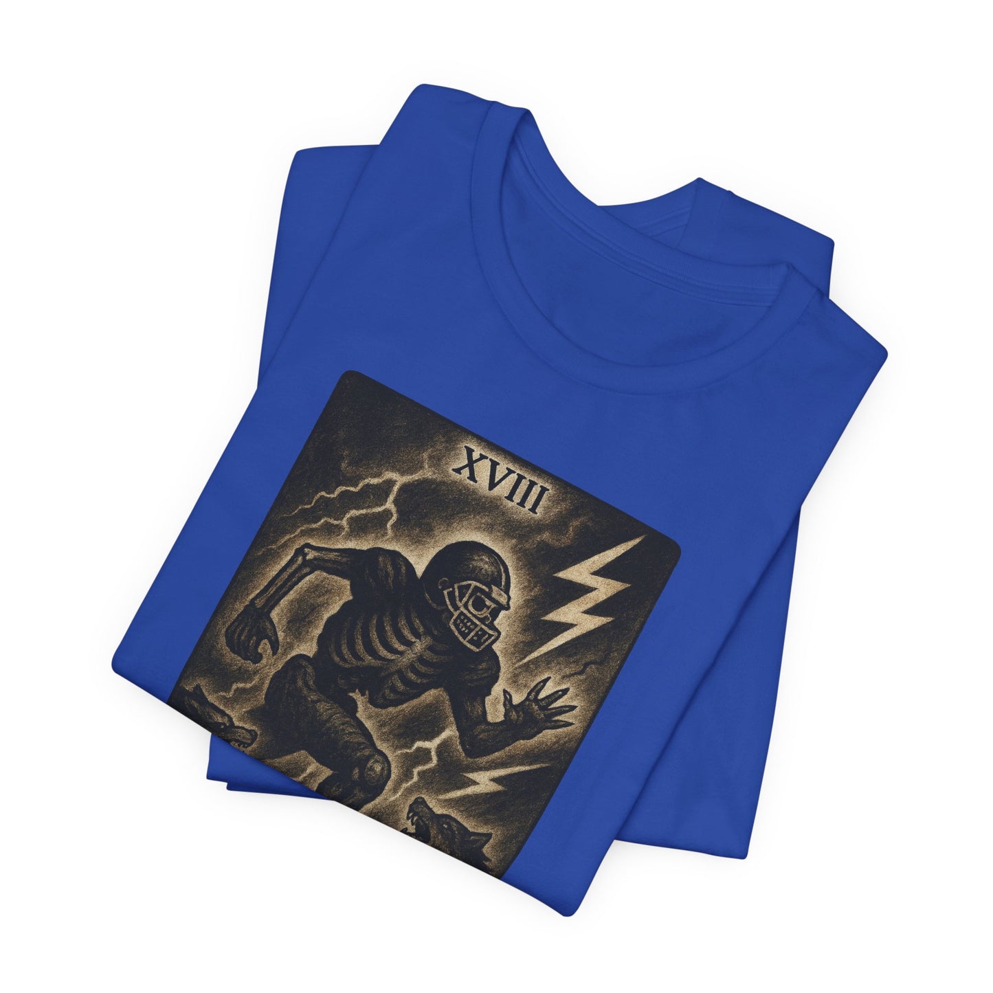 Le Chasseur (The Hunter / Linebacker) | Gridiron Tarot Skeleton Tee