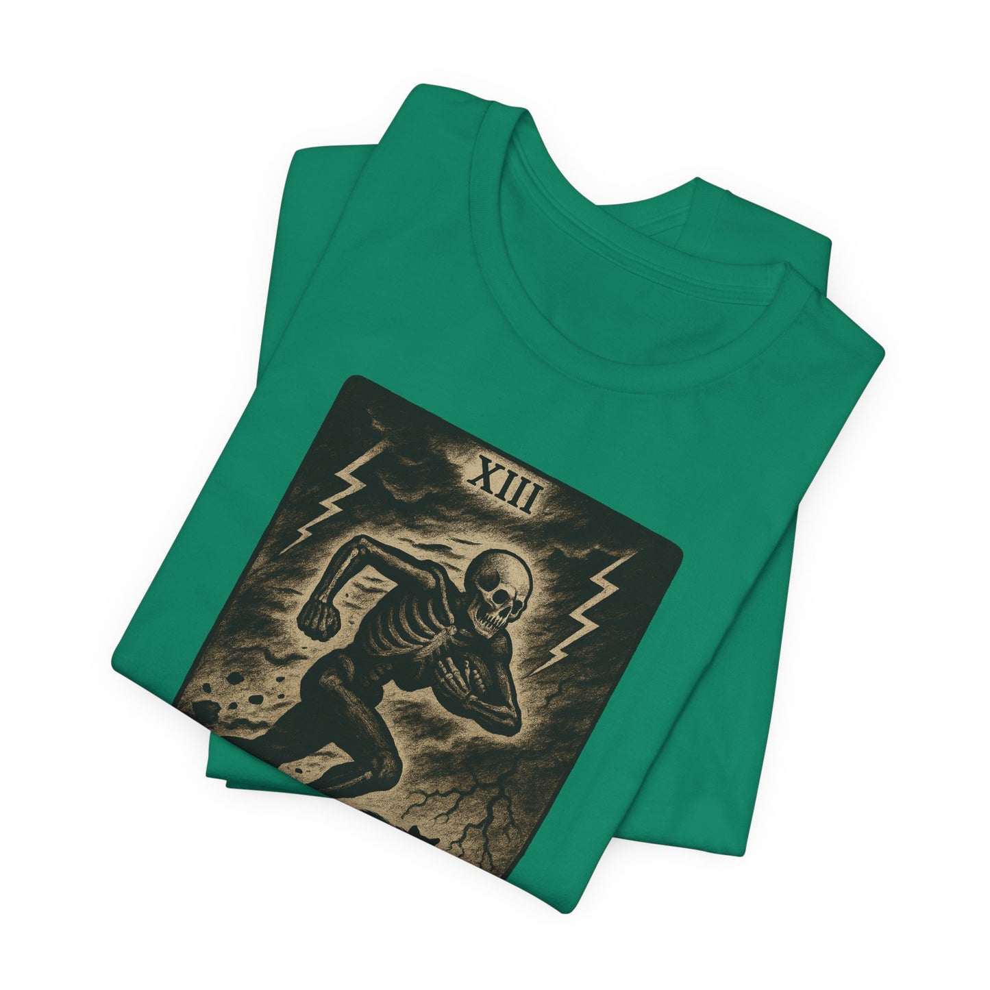 Le Chargeur (The Charger / Running Back) | Gridiron Tarot Skeleton Tee