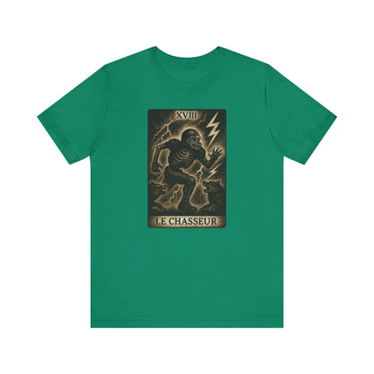 Le Chasseur (The Hunter / Linebacker) | Gridiron Tarot Skeleton Tee