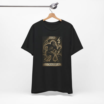 Le Chasseur (The Hunter / Linebacker) | Gridiron Tarot Skeleton Tee