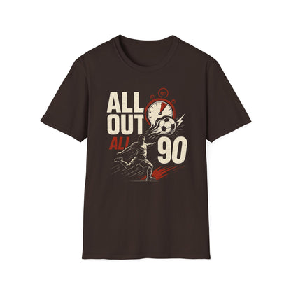 All Out All 90 | Soccer T-Shirt