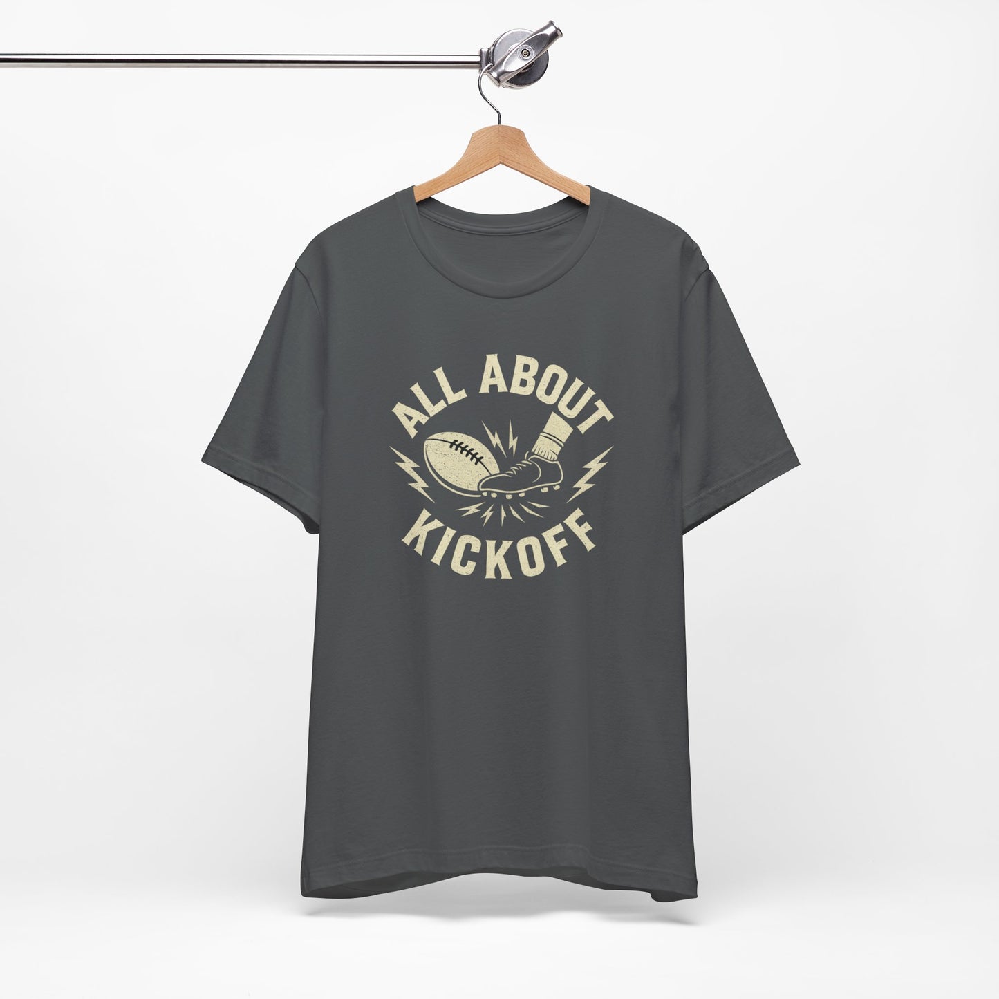 All About Kickoff | Football T-Shirt