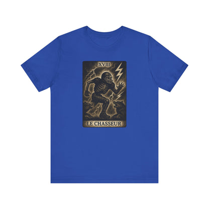 Le Chasseur (The Hunter / Linebacker) | Gridiron Tarot Skeleton Tee