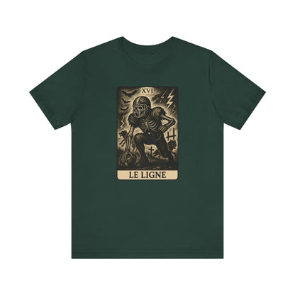 Le Ligne (The Lineman)  | Gridiron Tarot | Football T-Shirt