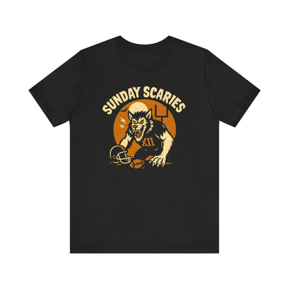 Werewolf Linebacker -Sunday Scaries | Unisex Football T-Shirt | Halloween Special Edition
