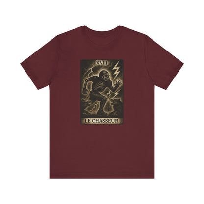 Le Chasseur (The Hunter / Linebacker) | Gridiron Tarot Skeleton Tee