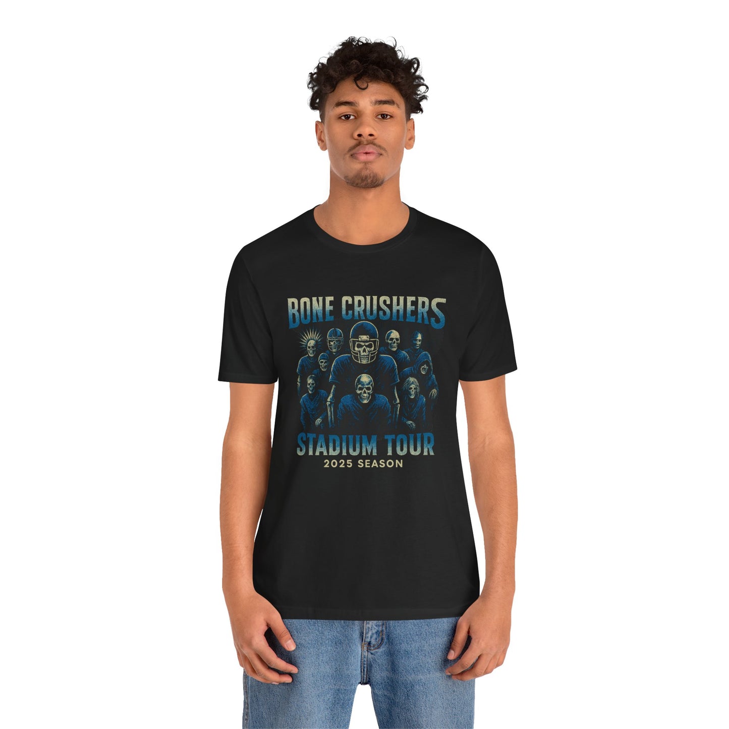 Bone Crushers T-Shirt | Skeleton Football Tee |Tour T-Shirt