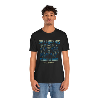 Bone Crushers T-Shirt | Skeleton Football Tee |Tour T-Shirt