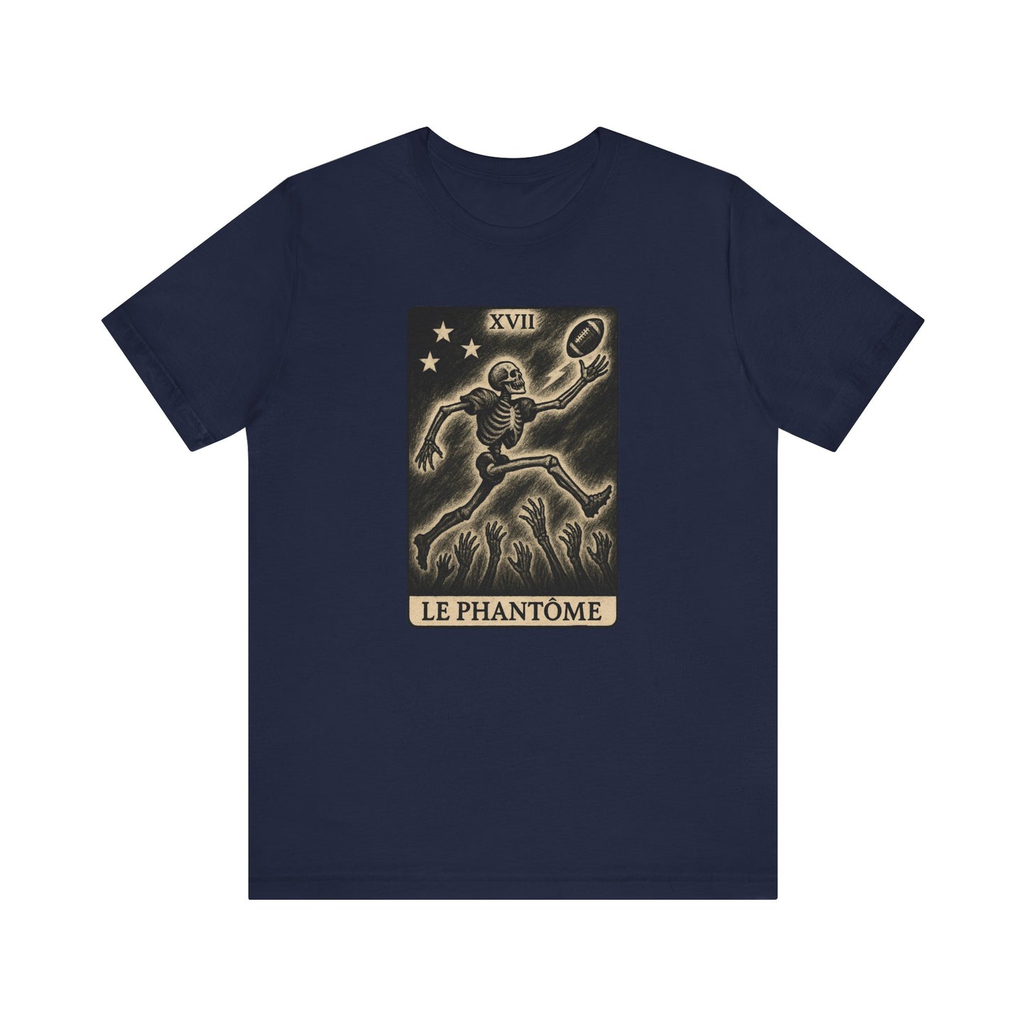 Le Phantome (The Phantom / Wide Receiver) | Gridiron Tarot Skeleton Tee