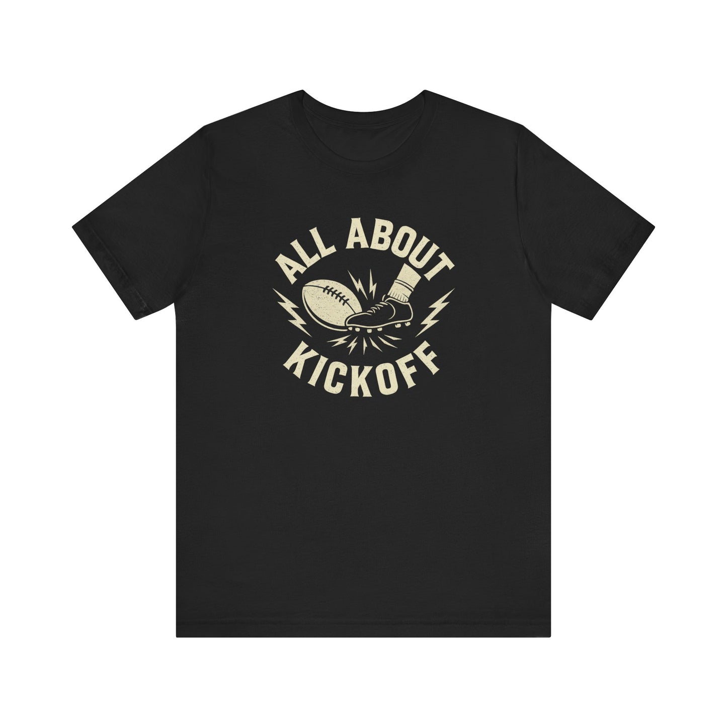 All About Kickoff | Football T-Shirt