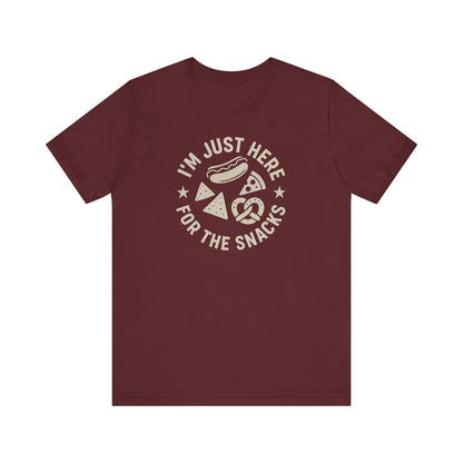 Just Here for the Snacks | Unisex Tee