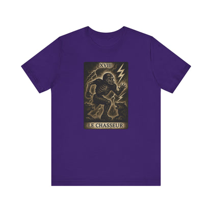 Le Chasseur (The Hunter / Linebacker) | Gridiron Tarot Skeleton Tee