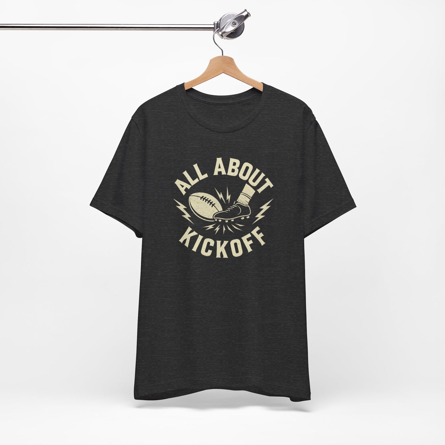 All About Kickoff | Football T-Shirt