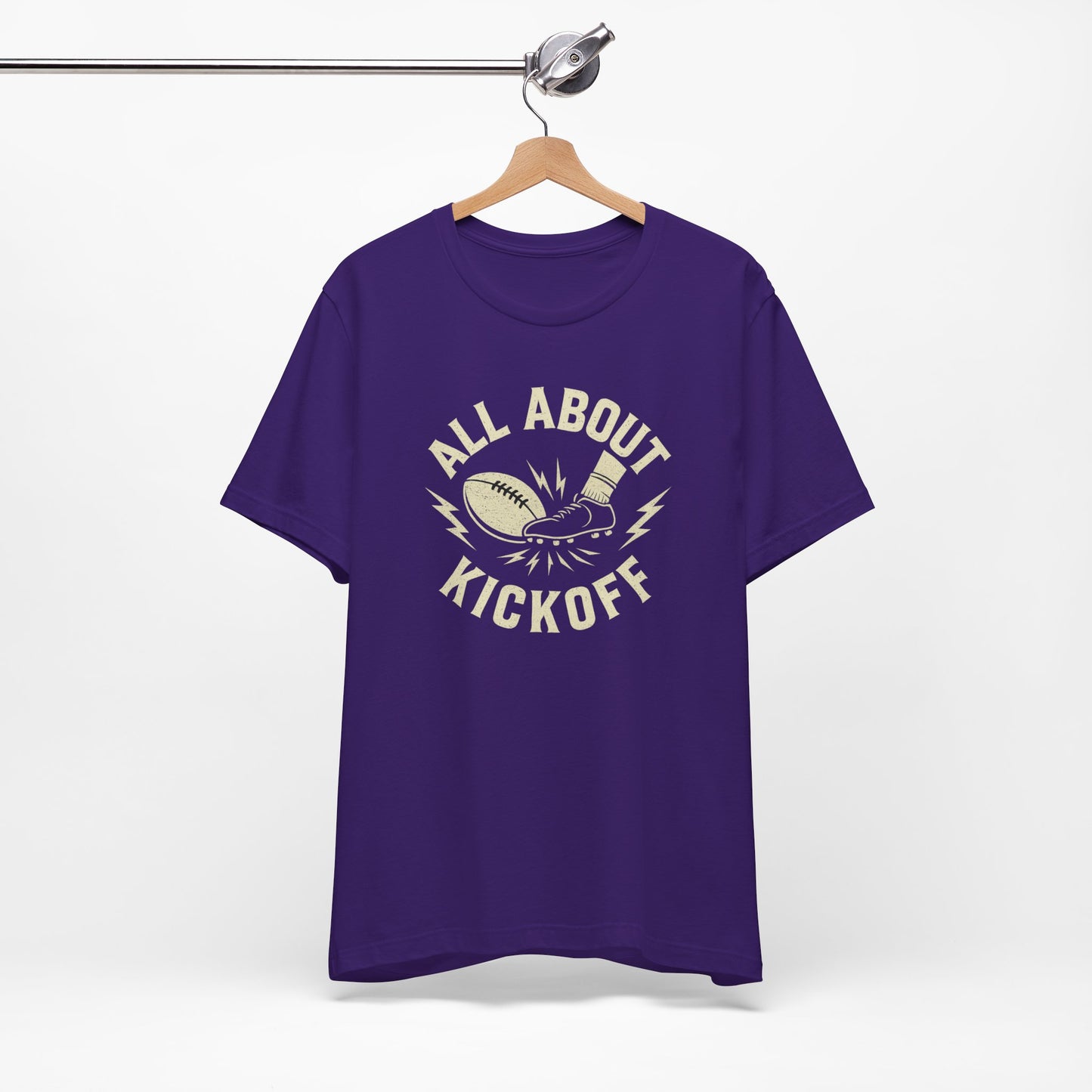 All About Kickoff | Football T-Shirt