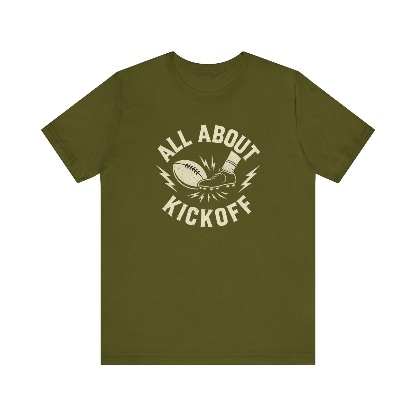 All About Kickoff | Football T-Shirt