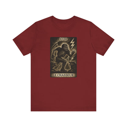 Le Chasseur (The Hunter / Linebacker) | Gridiron Tarot Skeleton Tee