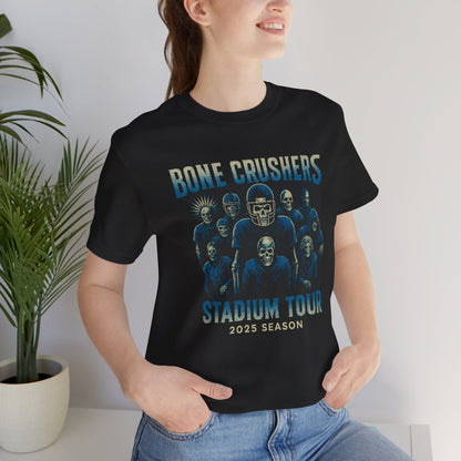 Bone Crushers T-Shirt | Skeleton Football Tee |Tour T-Shirt