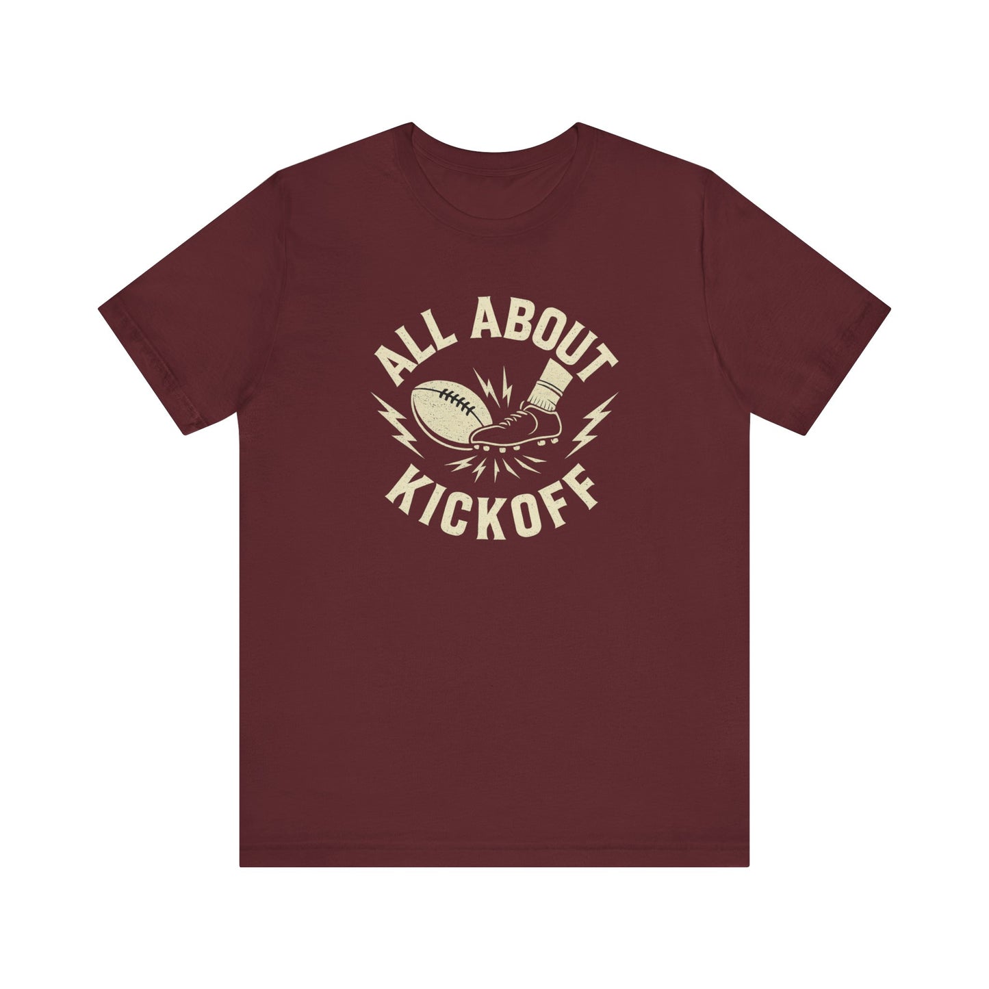 All About Kickoff | Football T-Shirt
