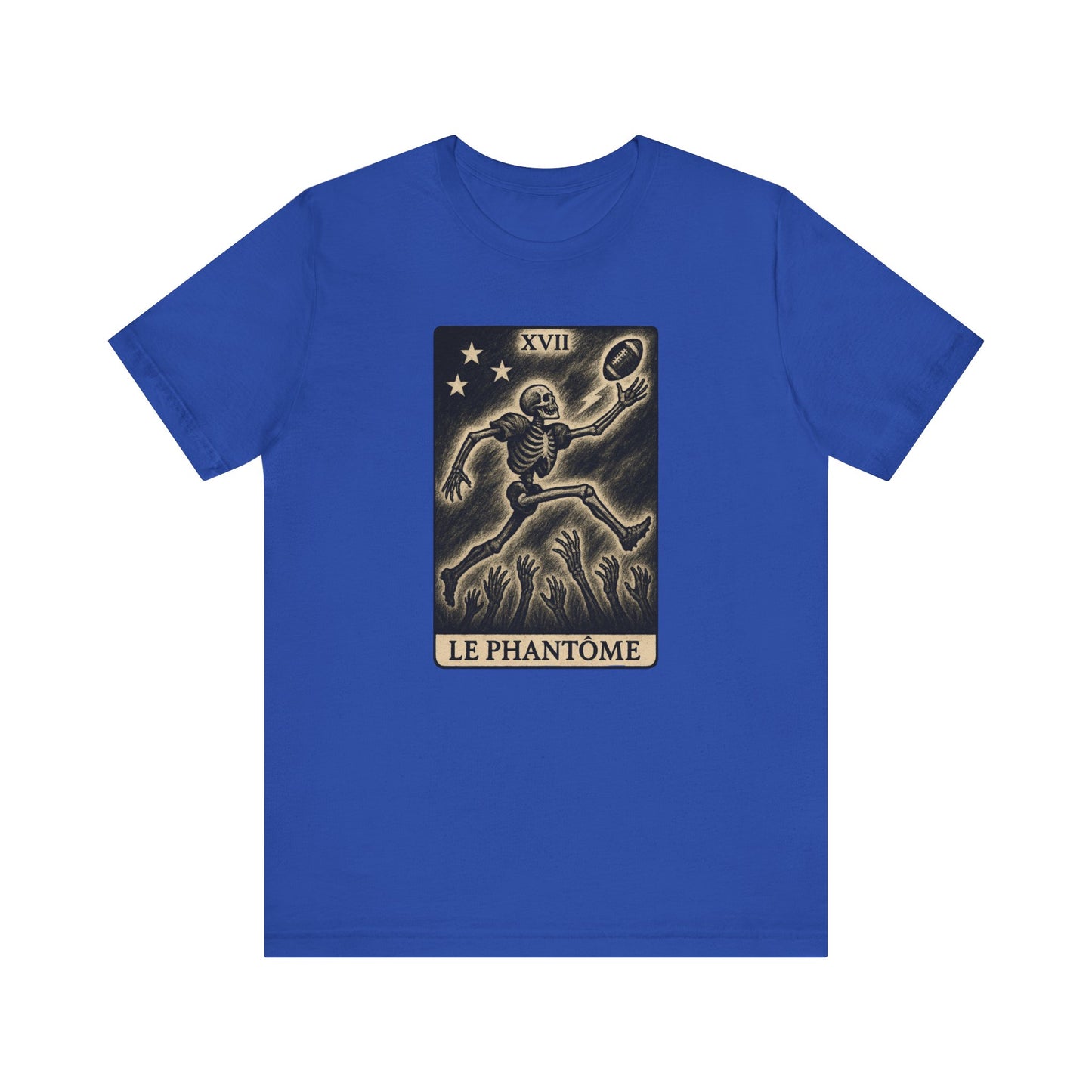 Le Phantome (The Phantom / Wide Receiver) | Gridiron Tarot Skeleton Tee