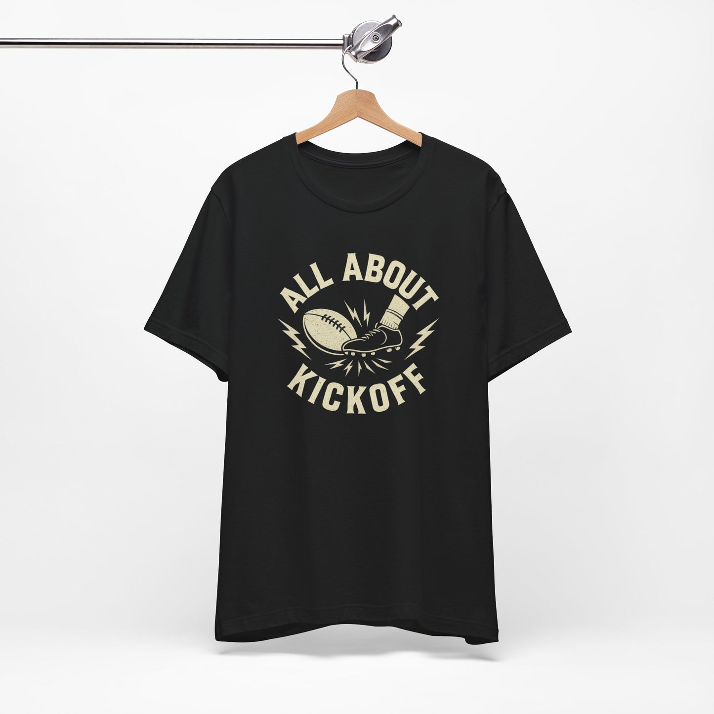 All About Kickoff | Football T-Shirt