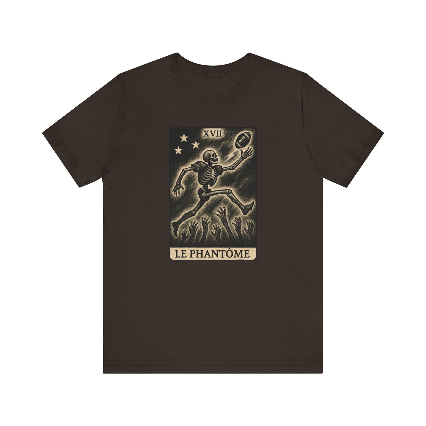 Le Phantome (The Phantom / Wide Receiver) | Gridiron Tarot Skeleton Tee