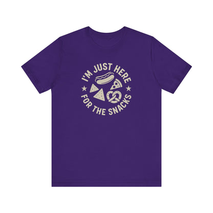 Just Here for the Snacks | Unisex Tee